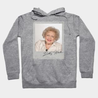 Betty White (Polaroid Framed) Hoodie